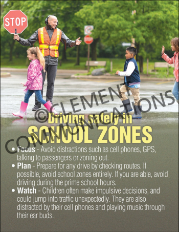 Driving in School Zone Poster