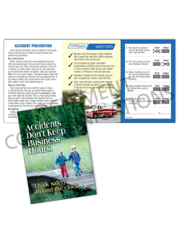 Accident Prevention - 24/7 - Safety Pocket Guide with Quiz Card