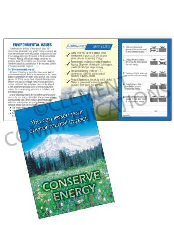 Environmental Safety – Conserve – Safety Pocket Guide with Quiz Card