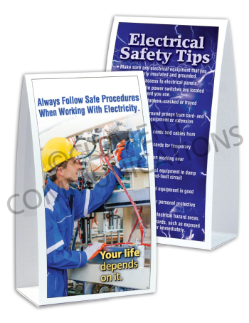 Electrical Safety – Your Life Depends on It – Table-top Tent Cards