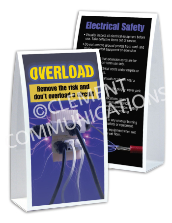 Electrical Safety – Overload – Table-top Tent Cards