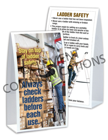 Ladder Safety - Before Use - Table-top Tent Cards