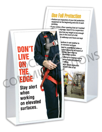 Fall Protection - Harness Table-top Tent Cards