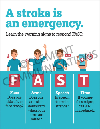 A Stroke is an Emergency Poster