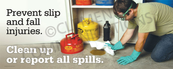 Safety procedure for reporting chemical spills to protect personnel and the environment.