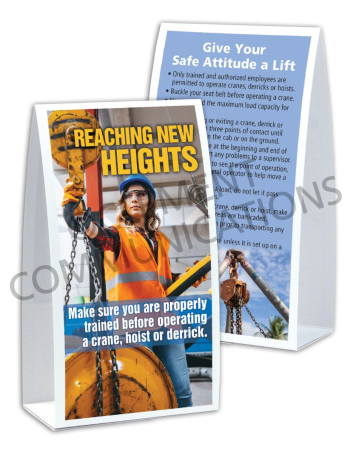Cranes, Hoists and Derricks – Heights – Table Top Tent Cards