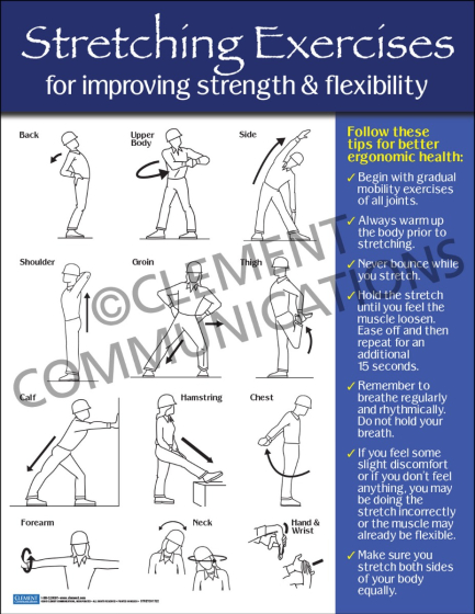 Stretching Exercises Poster