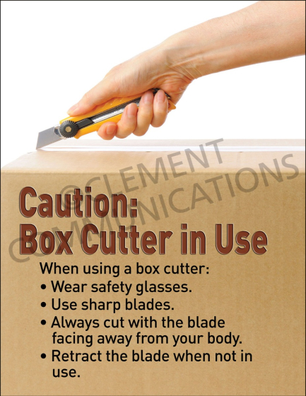 Box Cutter in Use Poster