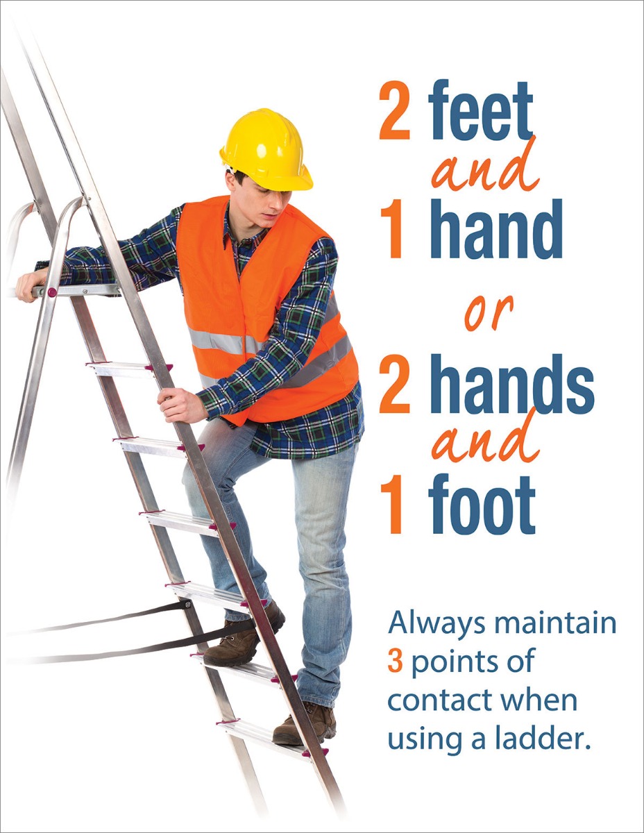 Ladder Safety, Ladders, 3 Points of Contact