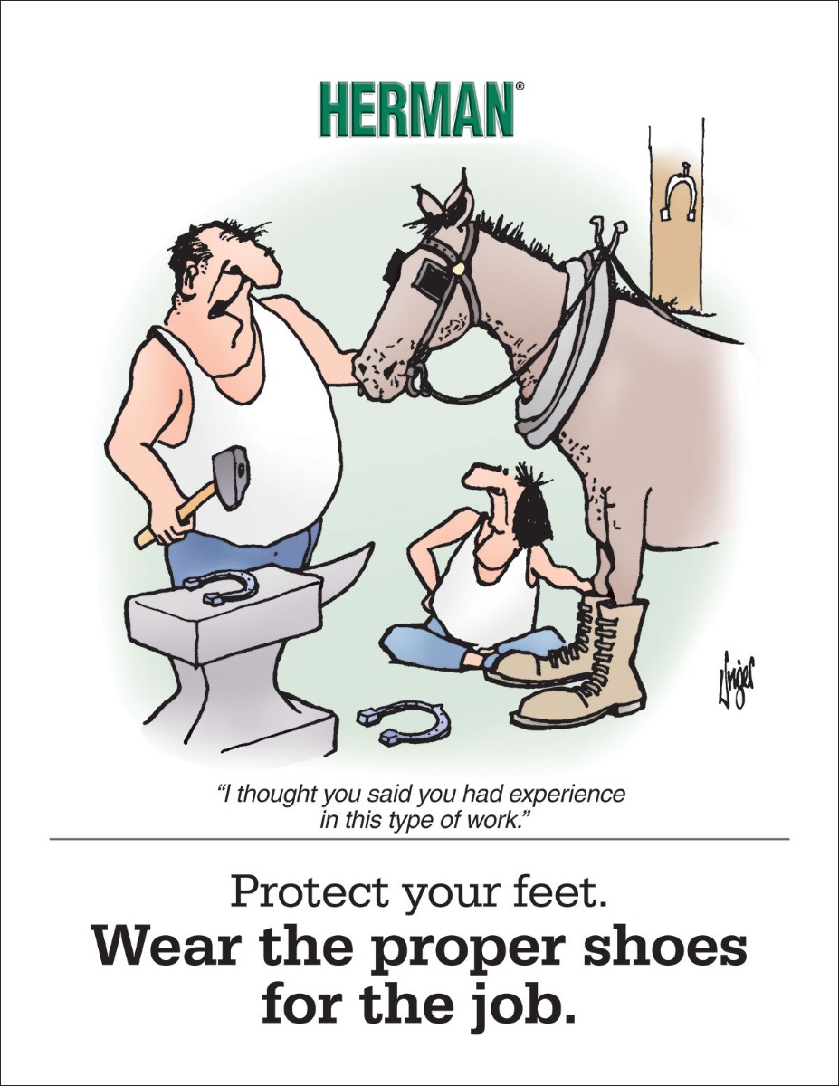 Herman Posters, Herman, Foot Protection