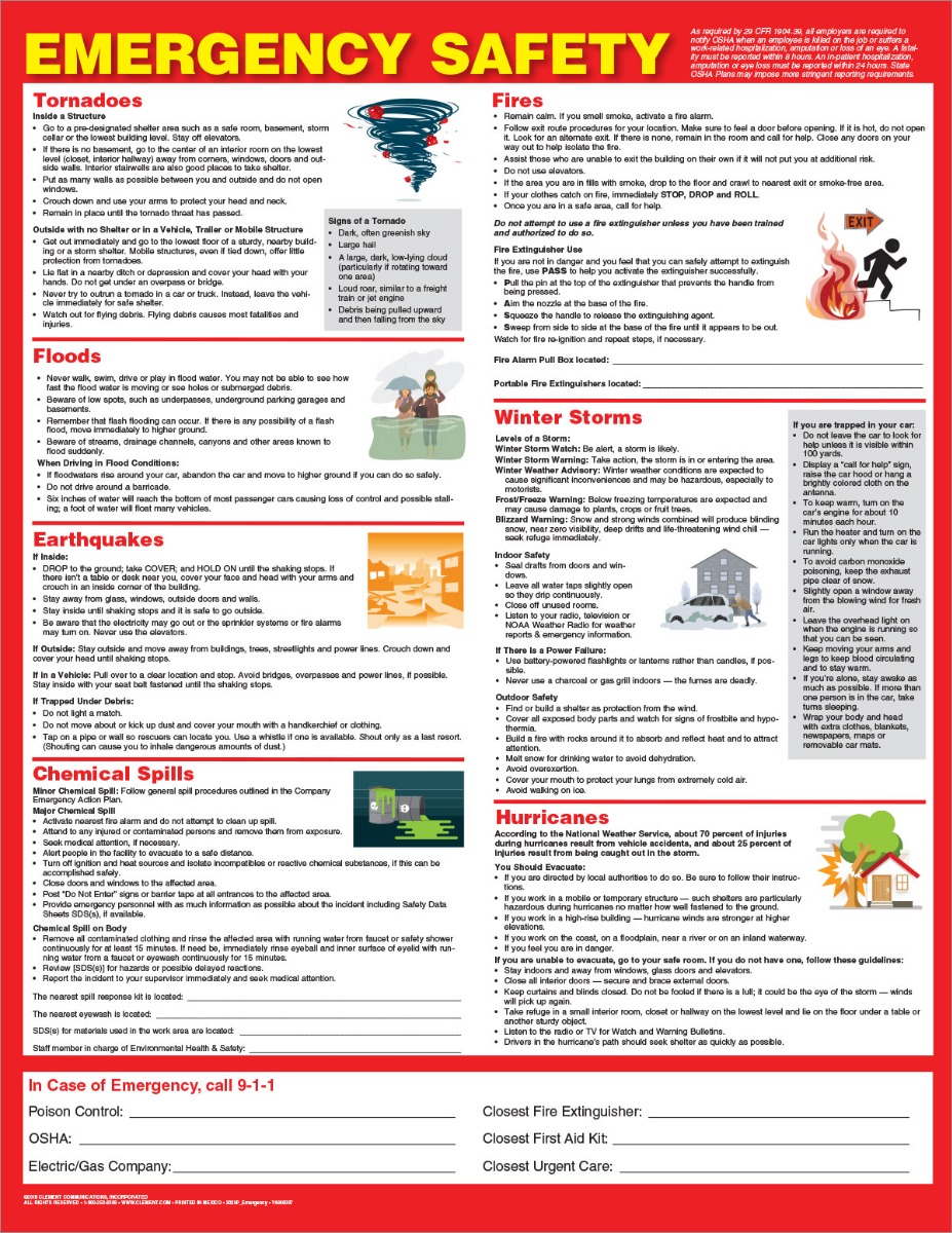 Emergency Preparedness, Poster